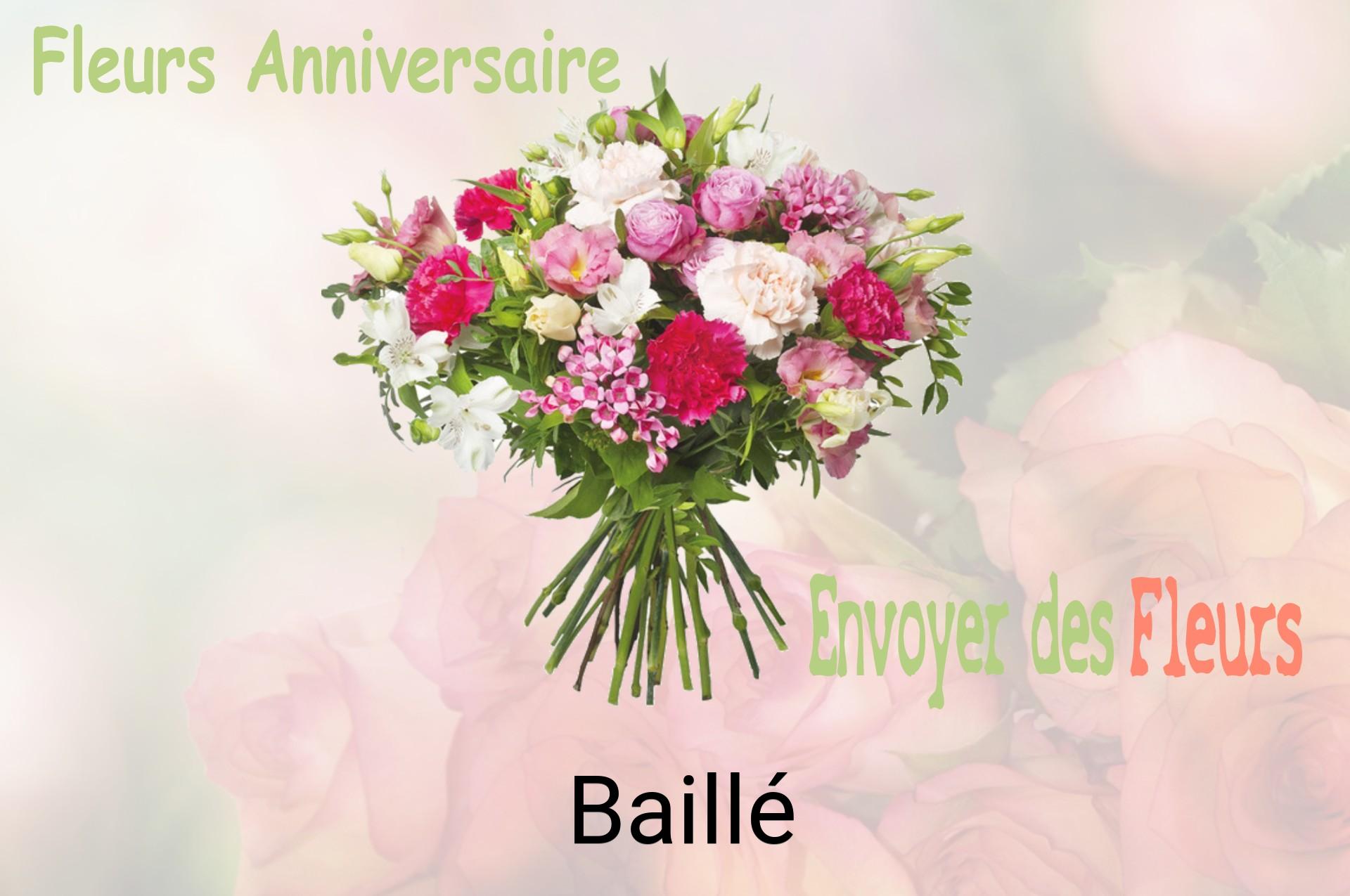 Bouquet de fleurs d’anniversaire livré à Baillé