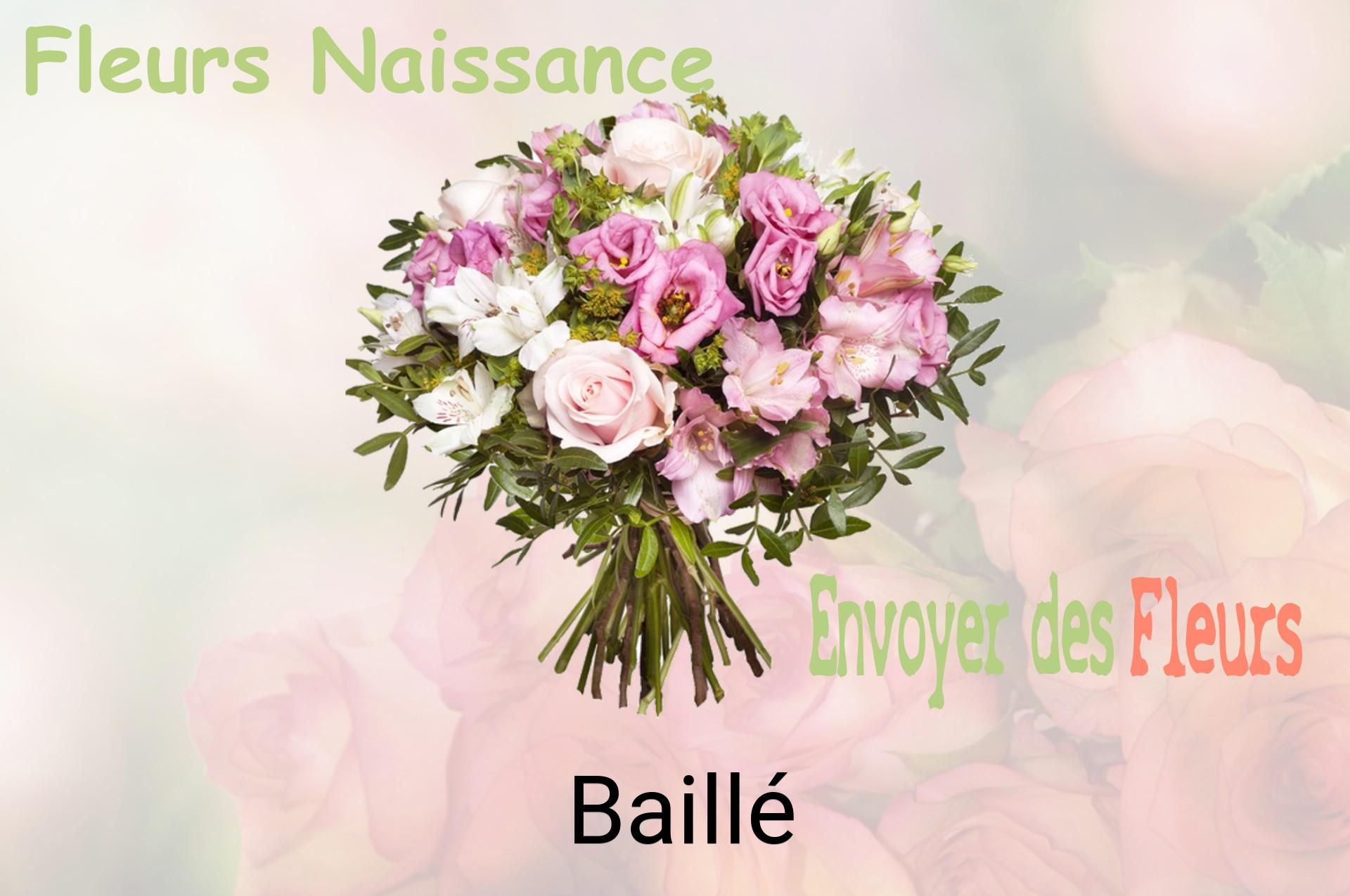 Bouquet de fleurs de naissance livré à Baillé